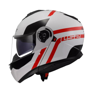 CAPACETE LS2 FF908 STROBE 2 AUTOX WHT/RED 58/M