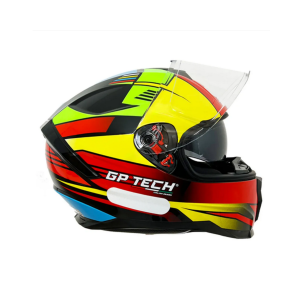 CAPACETE GP TECH ULTRA FLAG SV VERMELHO-AMARELO 58