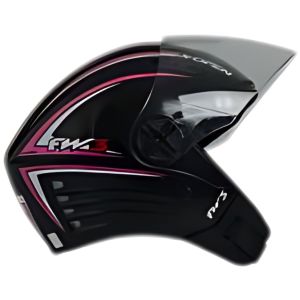 CAPACETE X OPEN PRETO / ROSA / 58 FW3