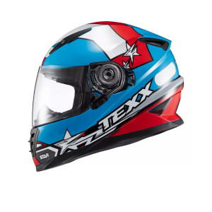 CAPACETE TEXX WING SUPERSTAR AZUL/VERMELHO/BRANCO TAMANHO 56