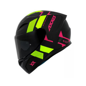 CAPACETE AXXIS SEGMENT APOLO SQUAME A3 / FLUOR YELLOW / TAMANHO 60