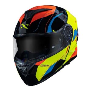 CAPACETE NORISK FORCE QUANTUM BLACK/HV/YELLOW 56/S