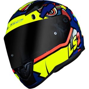 CAPACETE LS2 RAPID FF353 KHAN YELLOW/BLUE 60/L