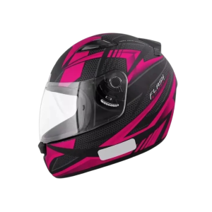 CAPACETE EBF FLASH / TAMANHO 58 / PRETO FOSCO/ROSA