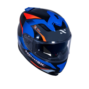 CAPACETE NORISK STRADA DRIVE BLUE/ORANGE/GREY 60/L