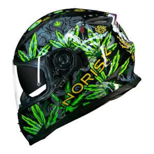 CAPACETE NORISK FF302 MAGIC SEEDS GREEN 56/S