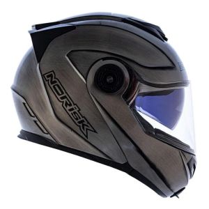 CAPACETE NORISK ROUTE FF345 IRON CHROME / TAMANHO 58/M