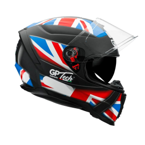 CAPACETE GP TECH ULTRA UK SV FOSCO AZUL-VERMELHO 58