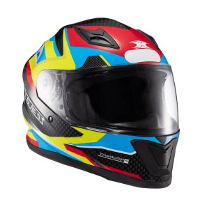 CAPACETE TEXX HAWK RIDE AZUL/VERDE/VERMELHO/PRETO TAMANHO 58