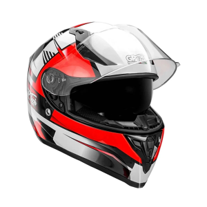 CAPACETE GP TECH ULTRA SV FLAG VERMELHO/BRANCO 61