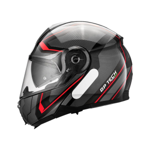 CAPACETE GP TECH A118 SV PULSE ARTICULADO ROBOCOP PRETO-CINZA-VERMELHO 60 COD FAB: GPA 1190