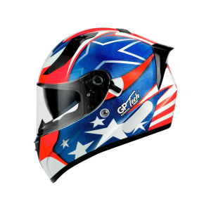 CAPACETE GP TECH V128 USA VERMELHO 56