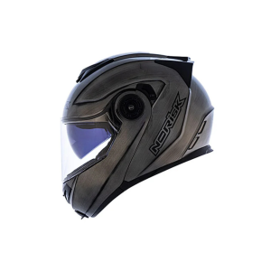 CAPACETE NORISK ROUTE FF345 IRON CHROME / TAMANHO 58/M