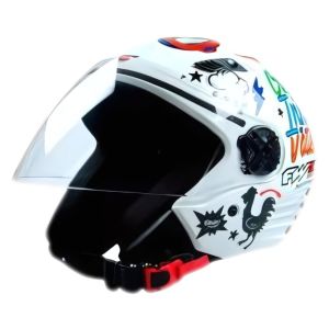 CAPACETE X OPEN STICKERS BRANCO 58 FW3