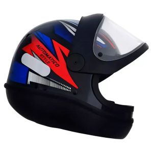 CAPACETE EBF AUTOMATICO STYLE / TAMANHO 58 / PRETO/AZUL