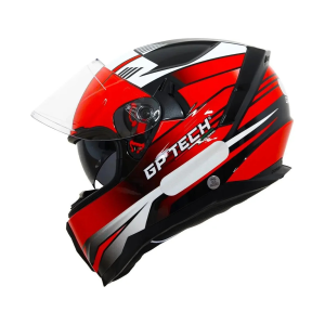 CAPACETE GP TECH ULTRA SV FLAG VERMELHO/BRANCO 61