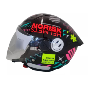 CAPACETE NORISK NEO BUDDY BLK/WHITE 58/M