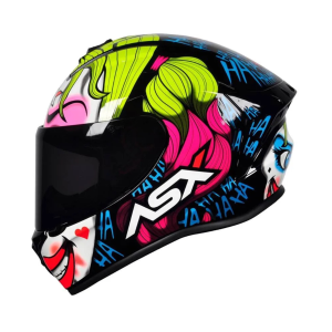 CAPACETE ASX DRAKEN QUEEN GLOSS BLA CK/YELLOW/PINK 58/M