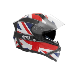 CAPACETE GP TECH V128 UK SV AZUL- VERMELHO 56