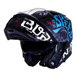 CAPACETE NORISK FORCE BORN TO RIDE BLUE 56/S