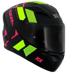 CAPACETE AXXIS SEGMENT APOLO SQUAME A3 / FLUOR YELLOW / TAMANHO 60