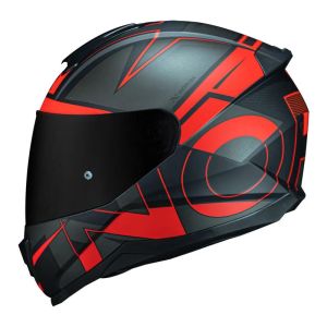 CAPACETE NORISK RAZOR AXIAL MATTE BLK/RED 56/S