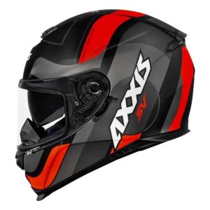 CAPACETE AXXIS EAGLE SV SMART MATT BLACK/GREY/RED 58