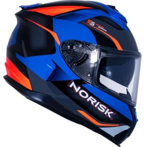 CAPACETE NORISK STRADA DRIVE BLUE/ORANGE/GREY 60/L