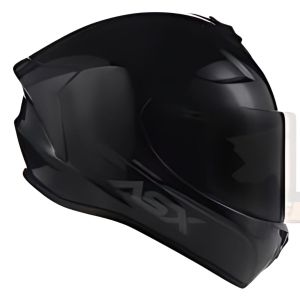 CAPACETE ASX DRAKEN SOLID BRILHO PRETO 64 XXL