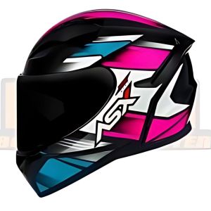 CAPACETE ASX CITY START BRILHO PRETO/TURQUESA/ROSA 56/S