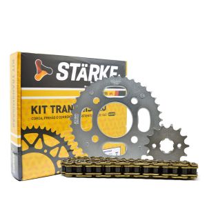 Kit Transmissão Titan/Fan/Start 160 C/ Retentor Corrente Dourada