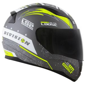 CAPACETE LS2 RAPID FF353 THUNDER MATTE GRY/WHT/FLUO YLW 60/L