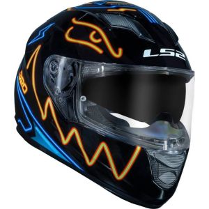 CAPACETE LS2 AIRFLOW OF562 INTERCEPTOR BLUE/RED 58