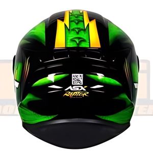 CAPACETE ASX DRAKEN RAPTOR BRILHO PRETO/VERDE 58 M