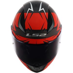 CAPACETE LS2 RAPID FF353 CROMO MATTE BLK/RED 58